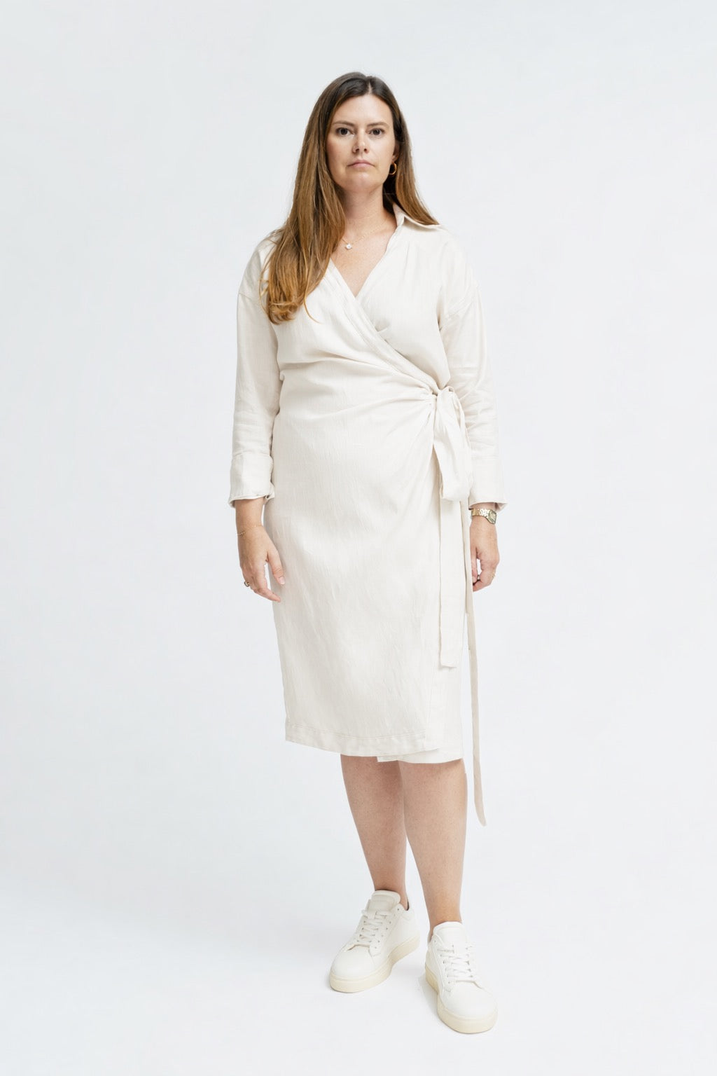 hemp silk dress Hemp Silk Maxi Wrap Dress, Organic Cotton Bodice, Handmade