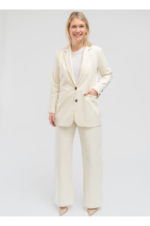 Cotton 2024 boyfriend blazer