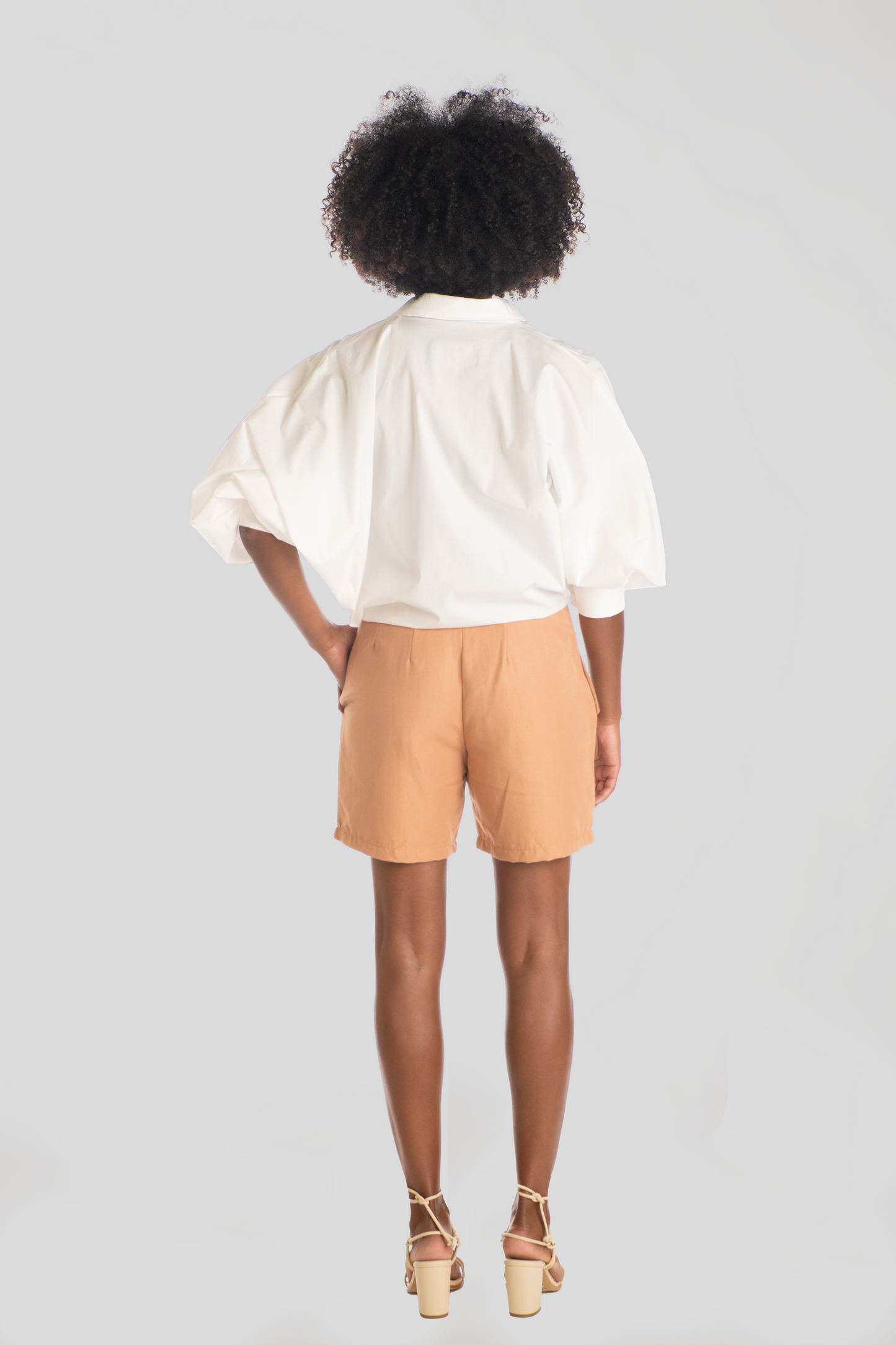 the Cotton & Linen Pleated Shorts