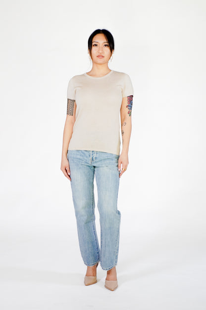 Silk/Wool/Cashmere Crewneck Tee