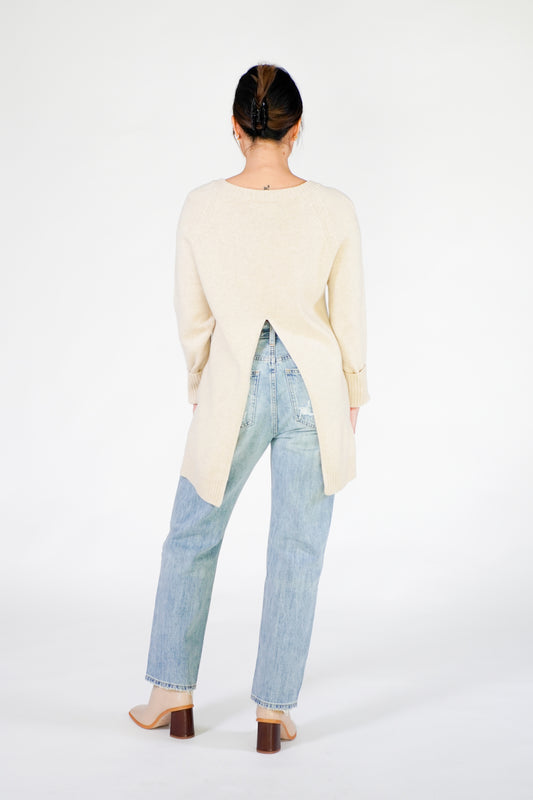 Cashmere Backslit Sweater