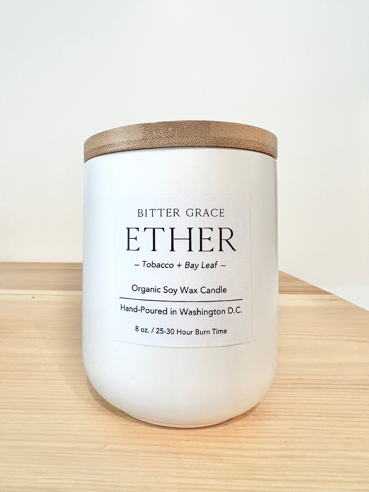 ETHER Tobacco + Bay Leaf Candle