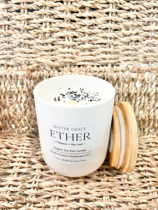 ETHER Tobacco + Bay Leaf Candle