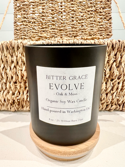 EVOLVE Oak + Moss Candle