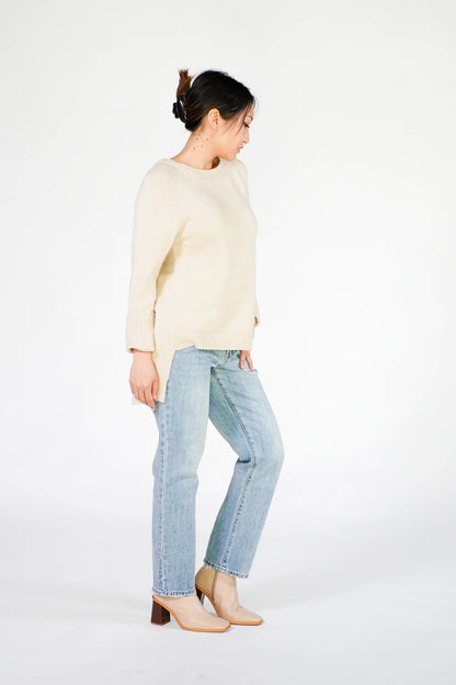 Cashmere Backslit Sweater