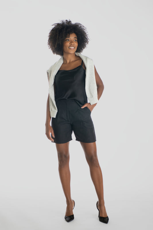 the Hemp Pleated Shorts