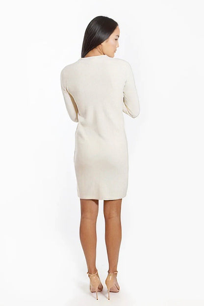 Cashmere Crewneck Sweater Dress