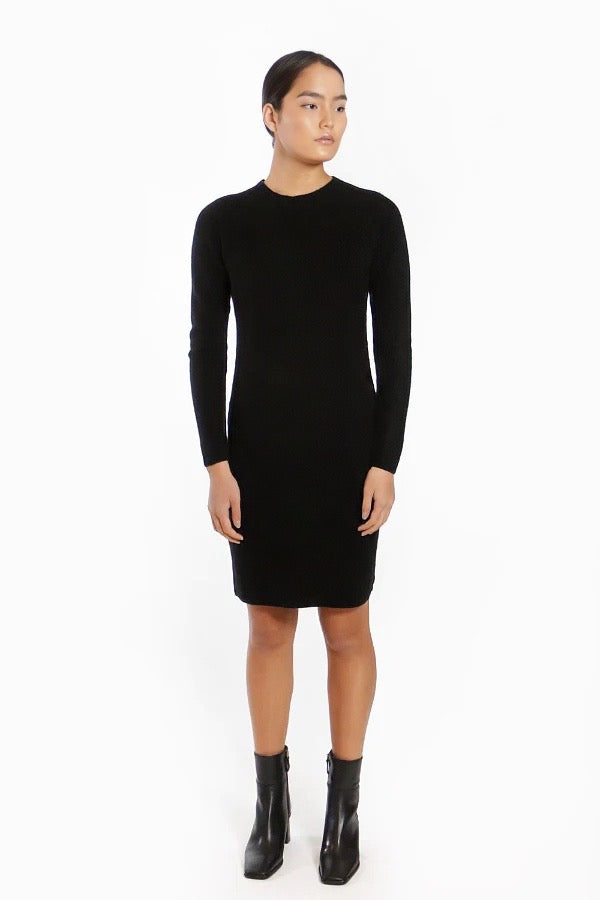 Cashmere Crewneck Sweater Dress