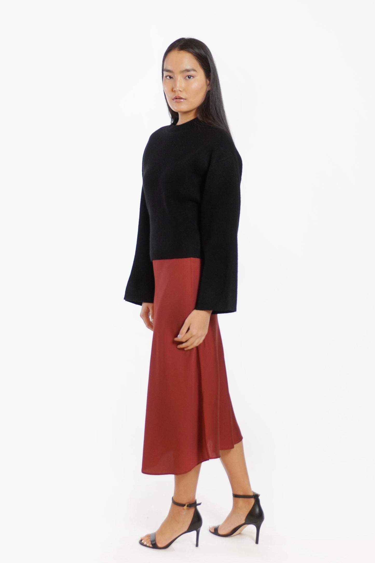 Bell Sleeve Cropped Sweater