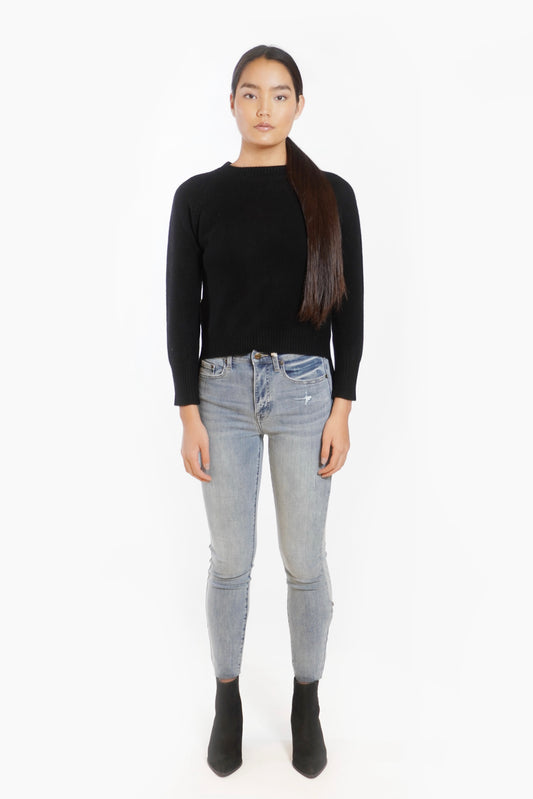 Cashmere Backslit Sweater