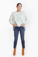 Mint Tie Dye High-Low Sweatshirt